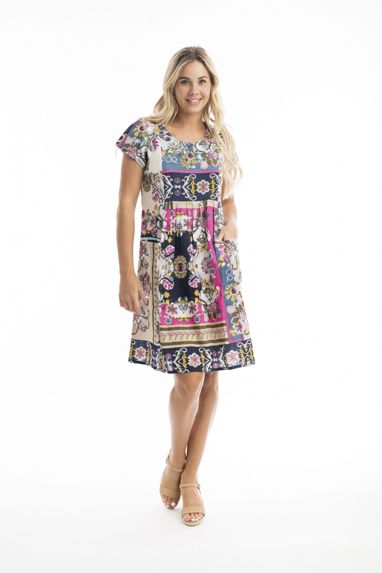 Orientique - Sotavento Bib Dress with Pockets