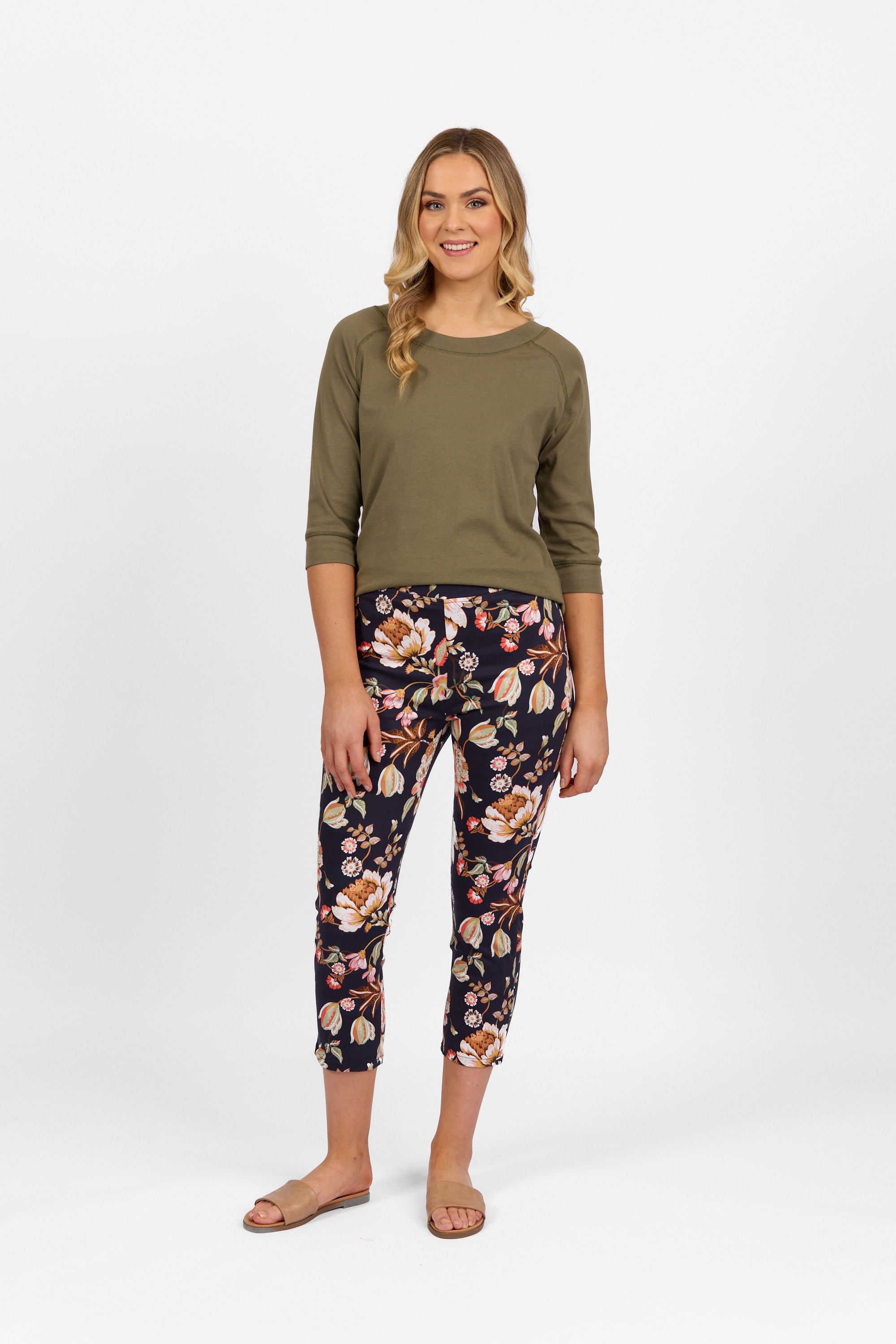 Vassalli - Skinny Leg 7/8 Lightweight Pull On-Freya