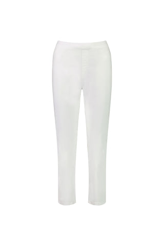 Vassalli - Slim 7/8 Length Pull On Pant-White