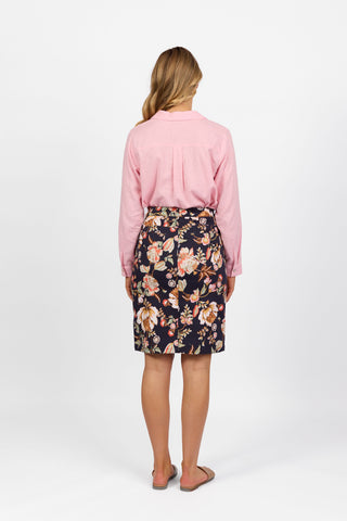 Vassalli - Printed Light Weight Skirt-Freya