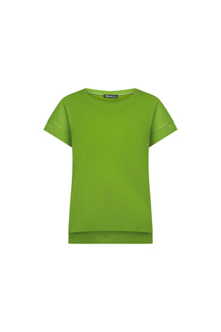 Vassalli - Drop Sleeve Crew Neck Top-Pear