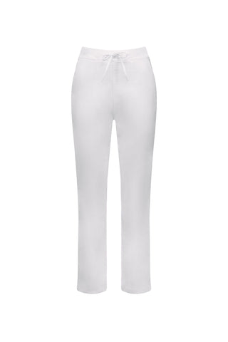 Vassalli - Slim Ankle Grazer Pull On Pant-White