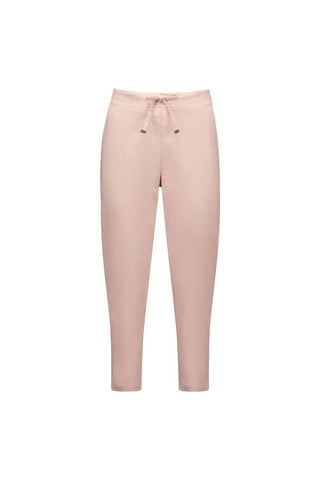 Vassalli - 7/8 Skinny Leg Elastic Waist Pants-Soft Pink