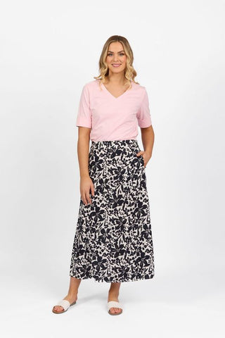 Vassalli - Long A-Line Skirt-Coco