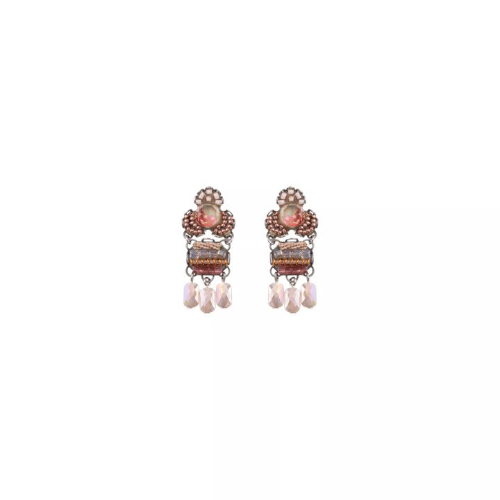 Ayala Bar - C2016 Peach Stylish Wedding Nuray Earrings