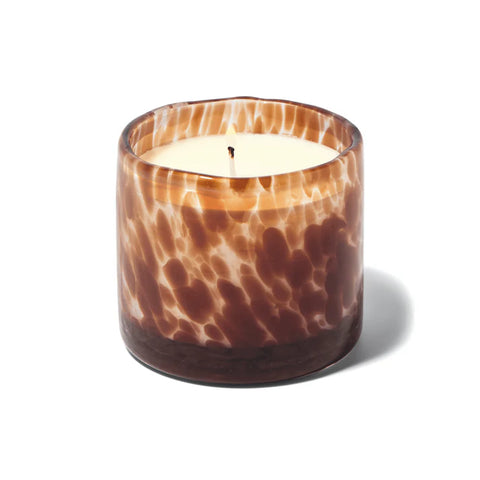 Paddywax - Hand Blown Amber Bubble Glass Candle - Baltic Ember