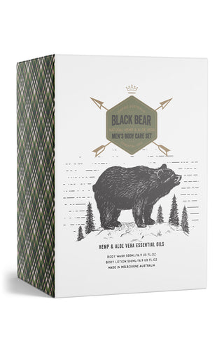 Empire Australia - Black Bear Men’s Hemp & Aloe Vera Body Care Gift Set