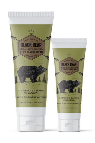 Empire Australia - Black Bear Men’s Hemp & Aloe Vera Shave Gift Set