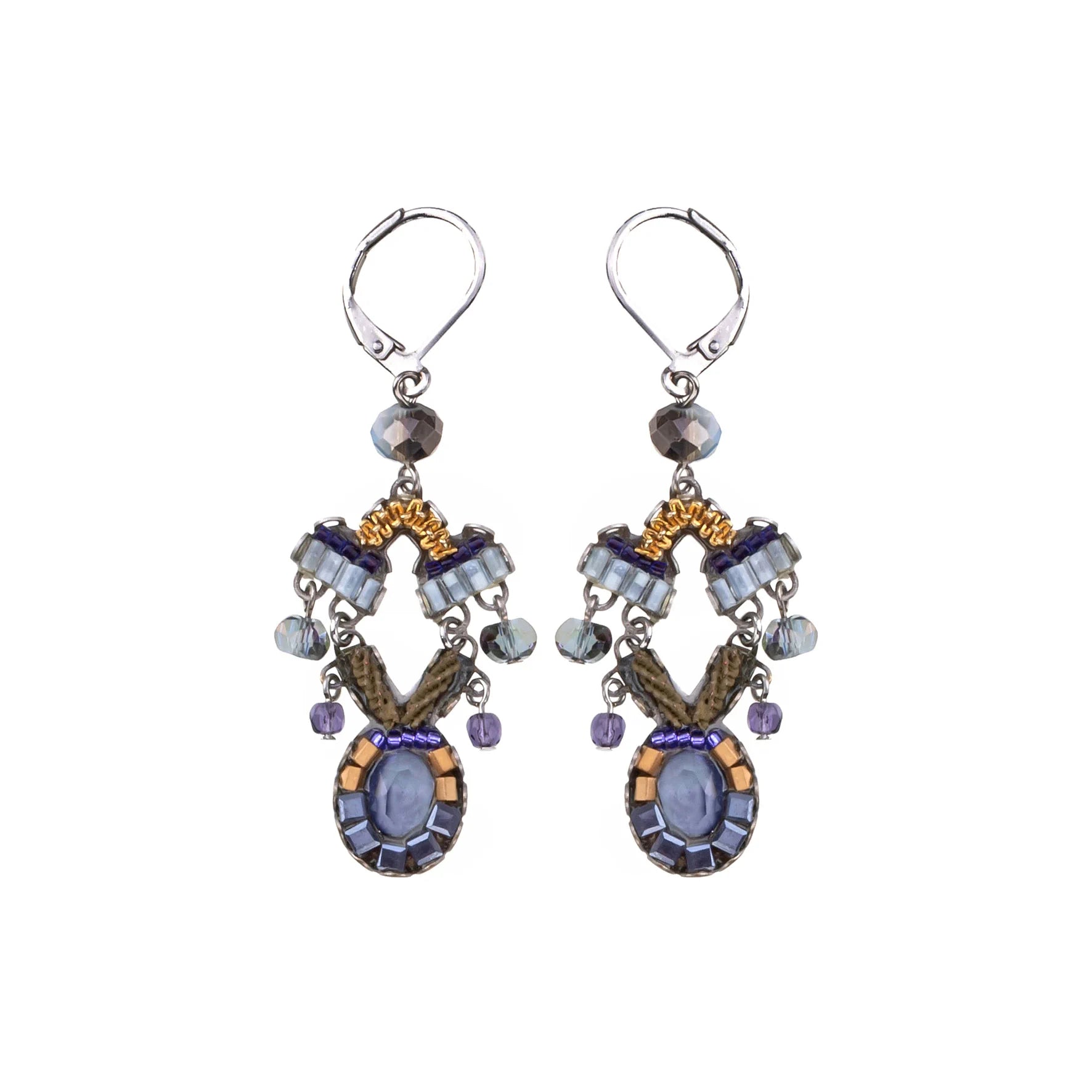 Ayala Bar - C2111 Manu Blue Dangle Earrings