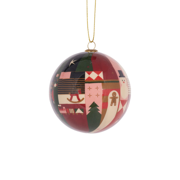 Holly & Ivy - 7.5Cm Artist Bauble - Santa'S Workshop