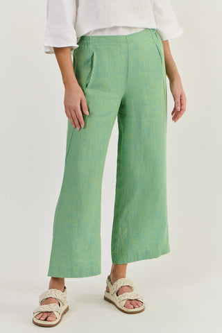 Naturals by O&J - Wide Linen Pant-Caterpillar