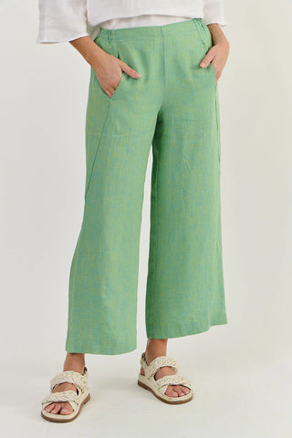 Naturals by O&J - Wide Linen Pant-Caterpillar