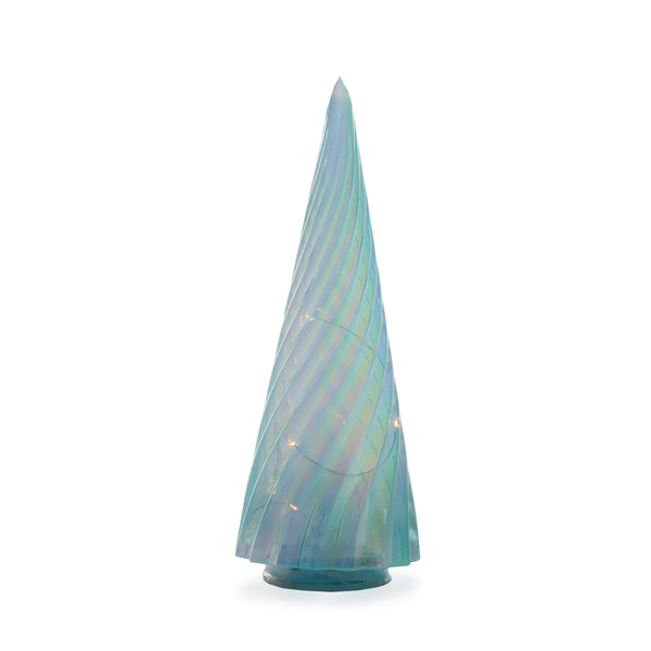 Holly & Ivy - 32Cm Blue Swirl Led Tree