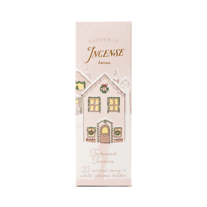 Paddywax - Holiday Town Incense Cone Holder - White