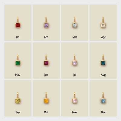 MCLuxe - Personalised Birthstone Charm