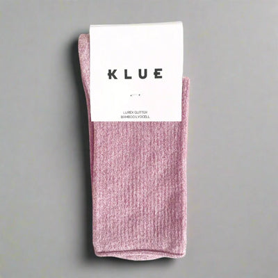 Klue - Glitter Lurex Lyocell Socks-Pink