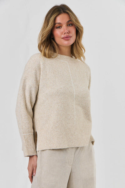 Naturals by O&J - Linea Design Jumper-Vanilla