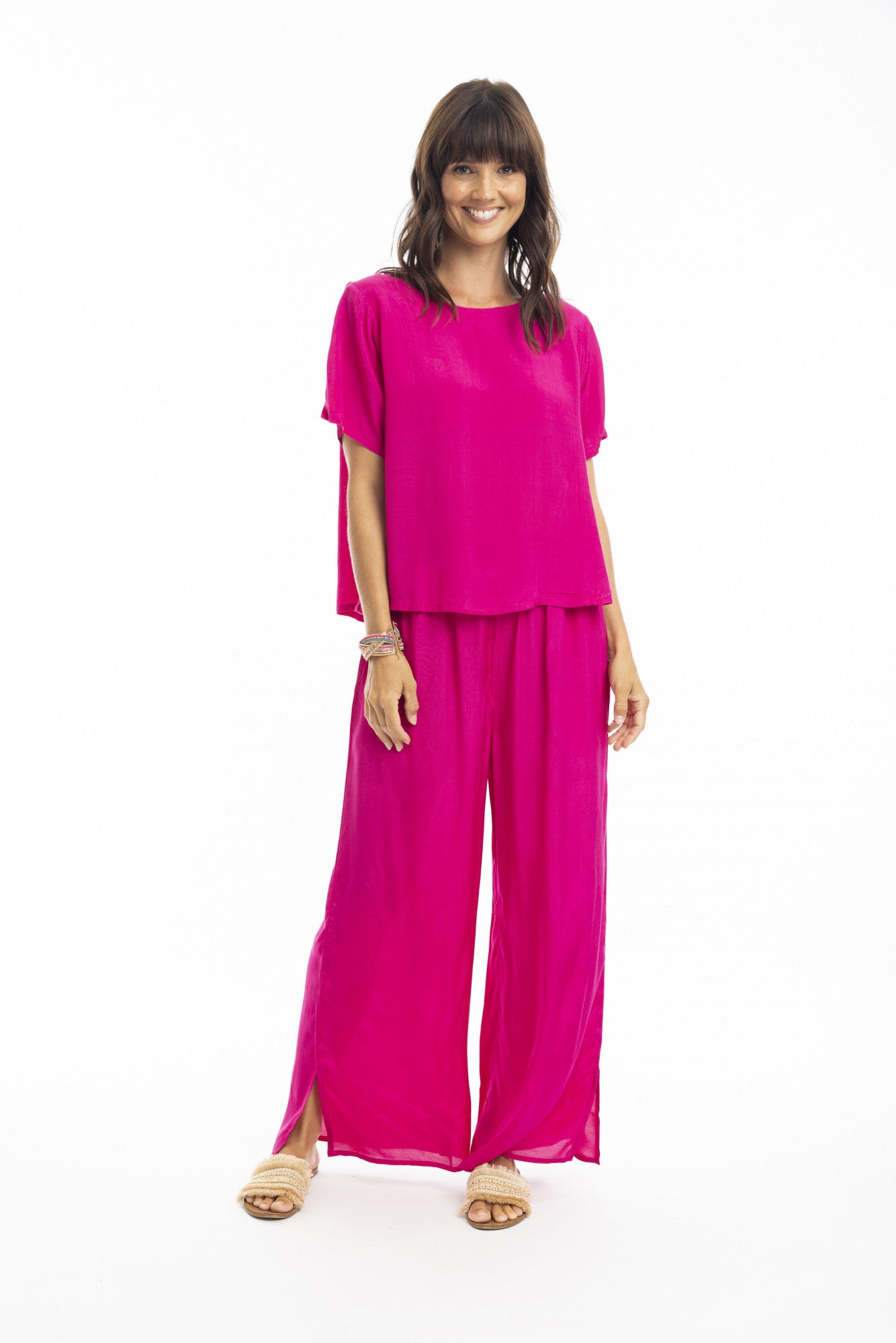 Orientique - Lux Essentials Top-Fuchsia