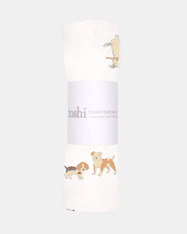 Toshi - Classic Muslin Wrap - Puppy Love