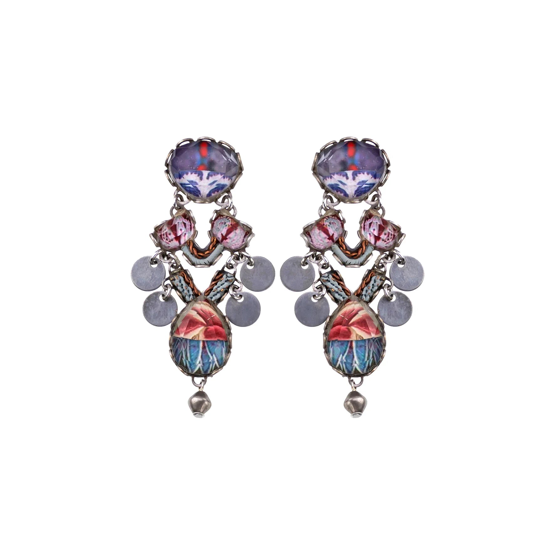 Ayala Bar - R2145 Anika Blue Playful Earring