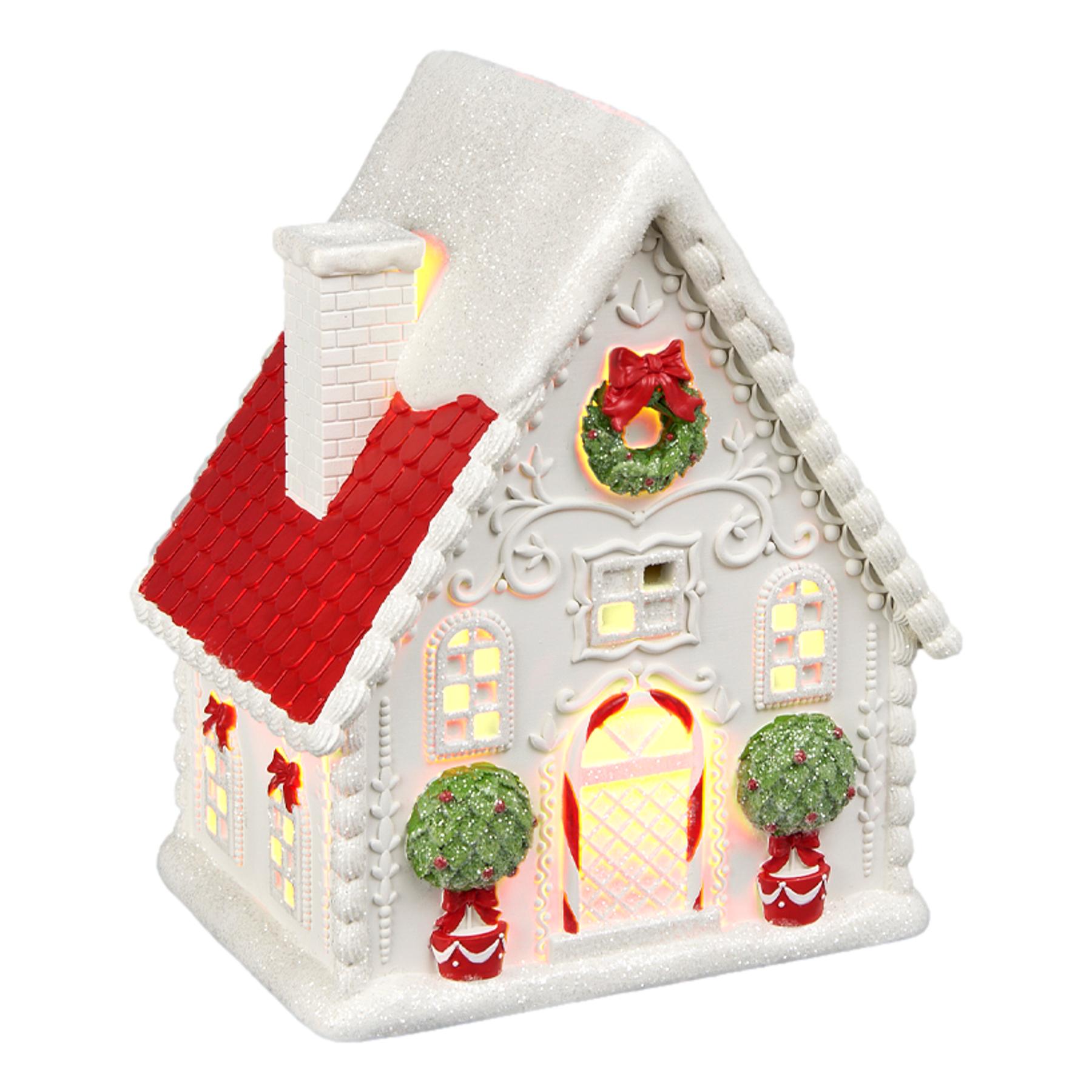 Theater Seasonal - LED Red Roof Xmas House