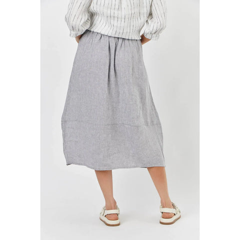 Naturals by O&J - Linen Skirt Smoke