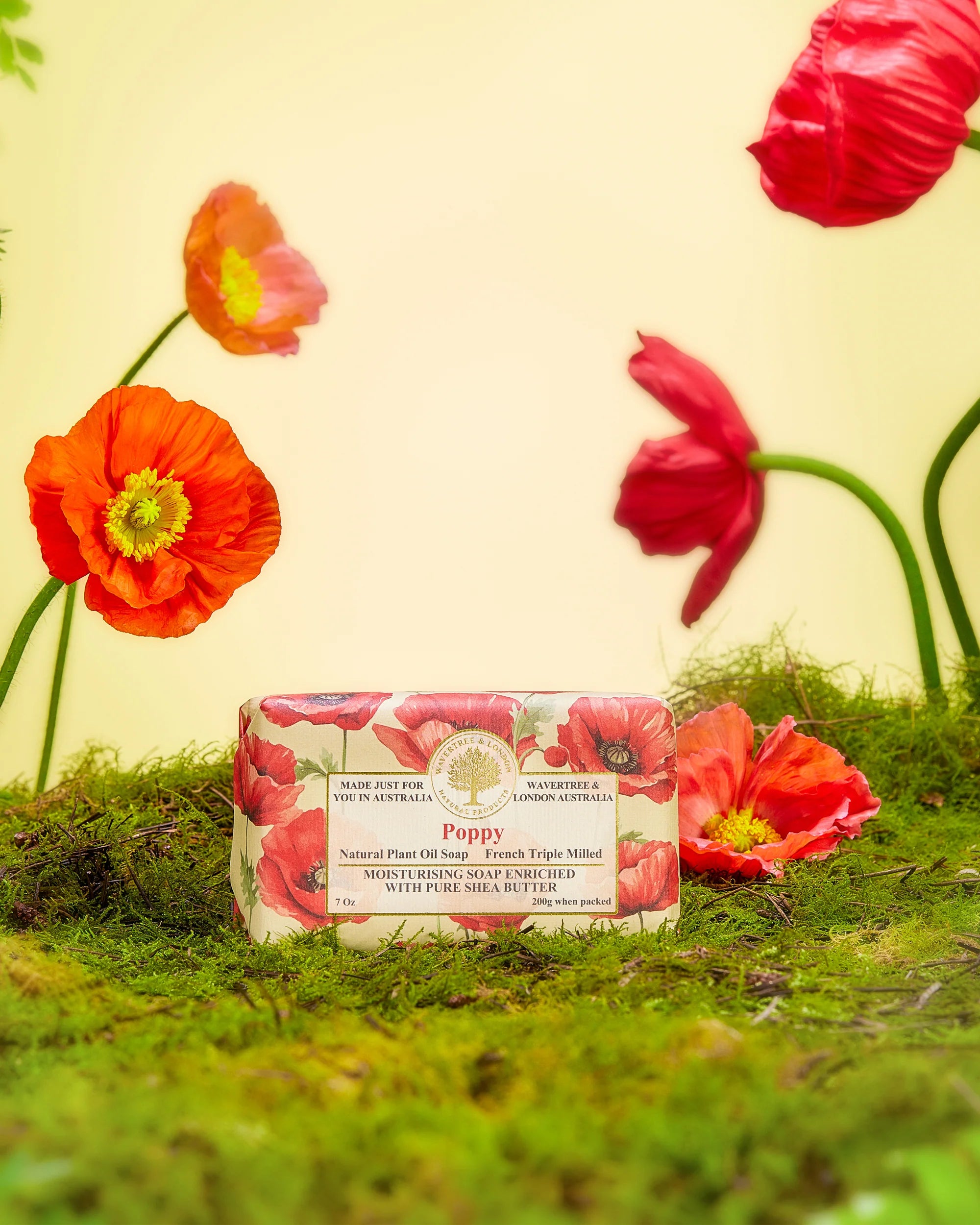 Wavertree and London - Poppy Soap Bar 200g