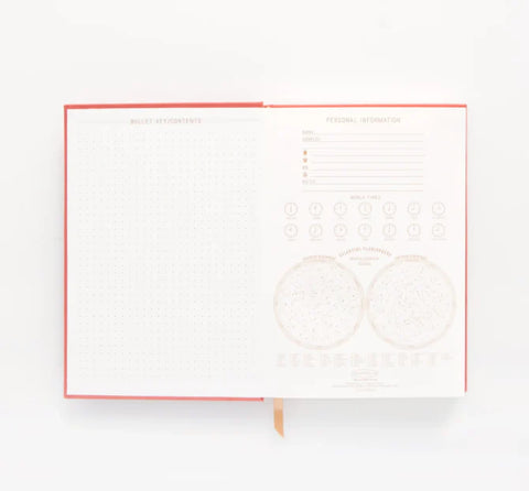 Designworks - Terracotta Radiant Rays Hard Cover Suede Journal