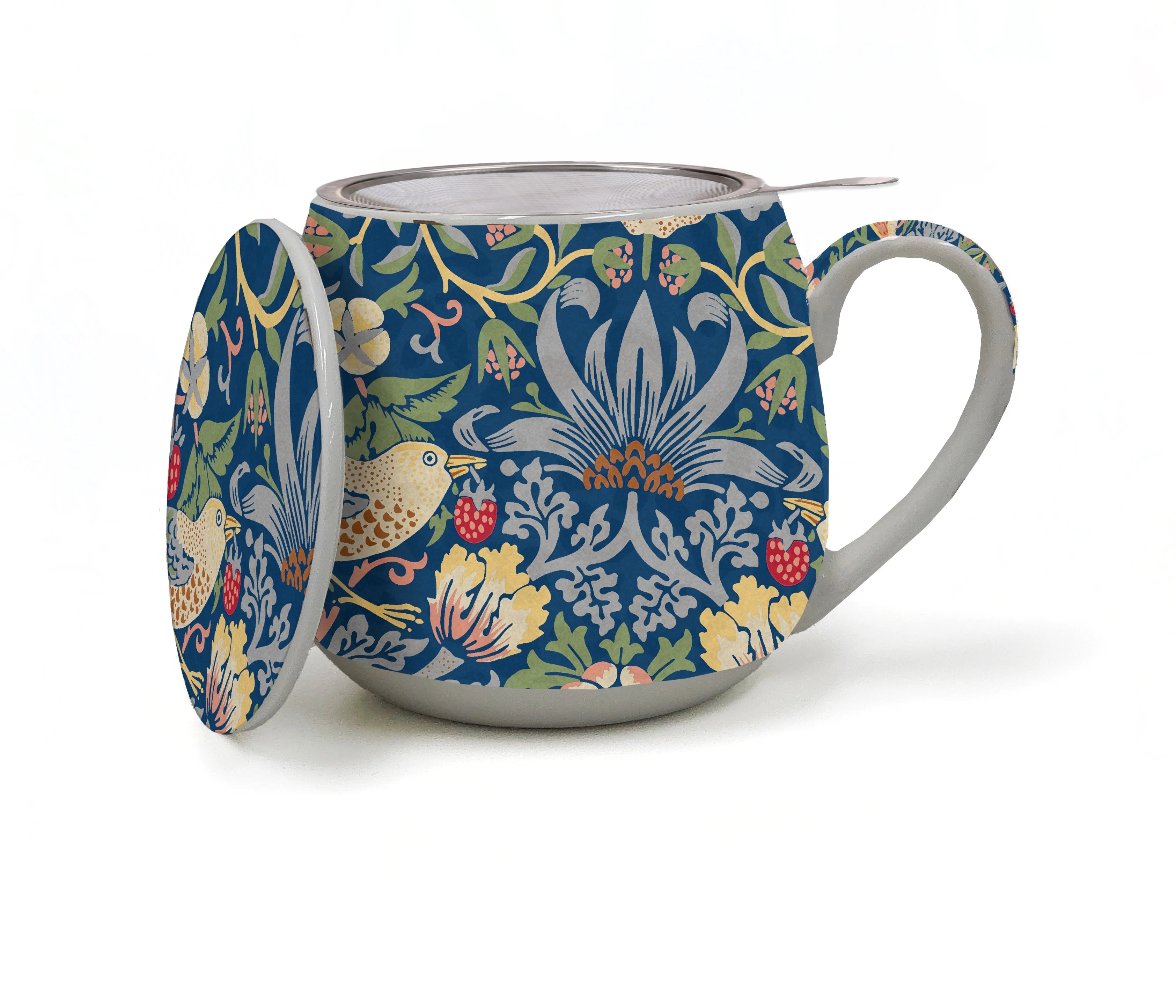 Artico - Tea Infuser Mug William Morris Strawberry Thief Blue