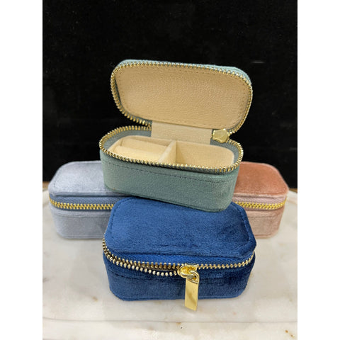 Melange - Velvet Petite Travel Jewellery Box