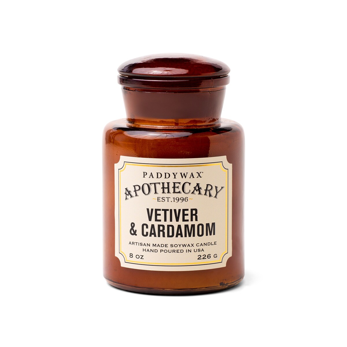 Paddywax Apothecary  - Vetiver & Cardamom 8oz Candle