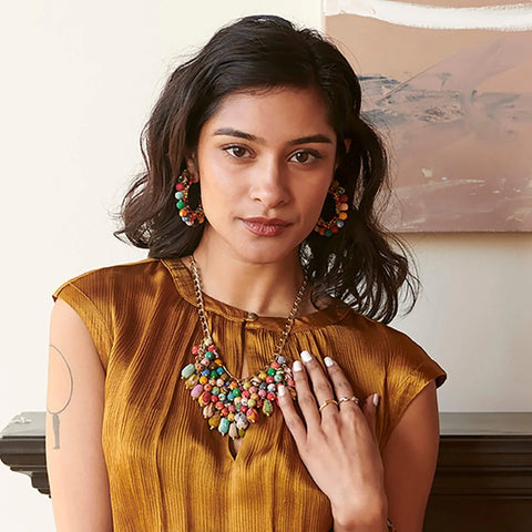 WorldFinds - Confetti Kantha Hoops