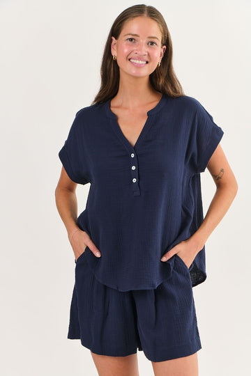 Namastai - Mooring Cheesecloth Cotton Top