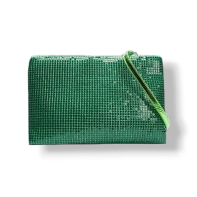 Glowmesh Crossbody Bag/ Clutch - Green