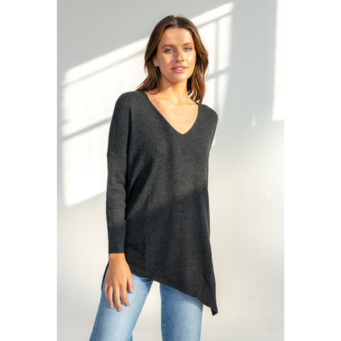 LD+Co - V Neck Tunic Asymmetric