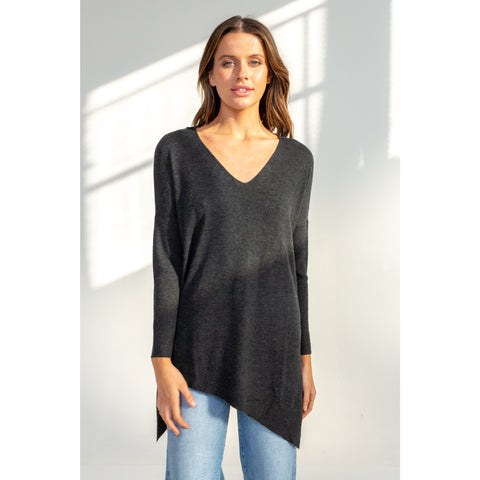 LD+Co - V Neck Tunic Asymmetric