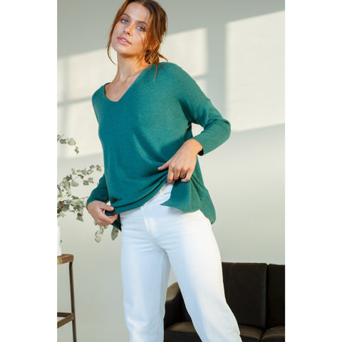 LD+Co - V Neck Tunic Asymmetric