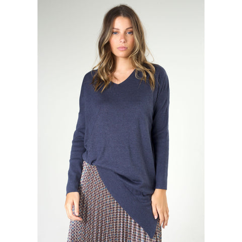 LD+Co - V Neck Tunic Asymmetric