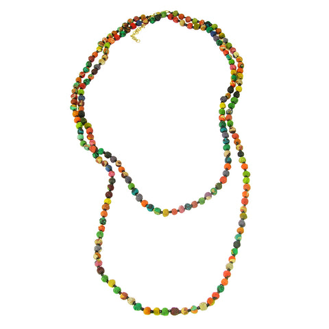 WorldFinds - Kantha Bead Long Necklace