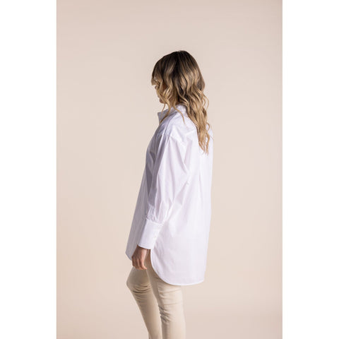 Two T's - Cotton Poplin Shirt Classic White