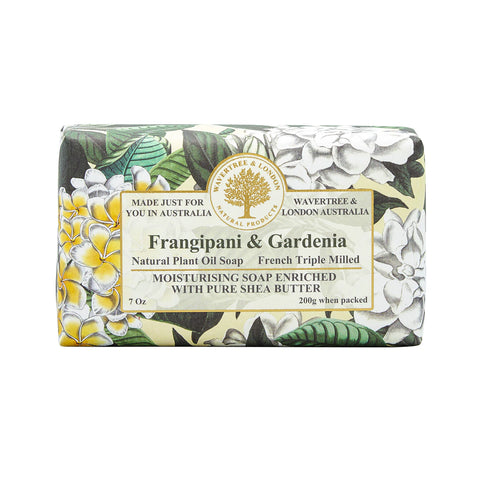 Wavertree and London - Frangipani & Gardenia Soap Bar 200g