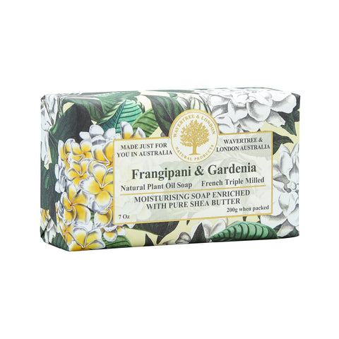 Wavertree and London - Frangipani & Gardenia Soap Bar 200g